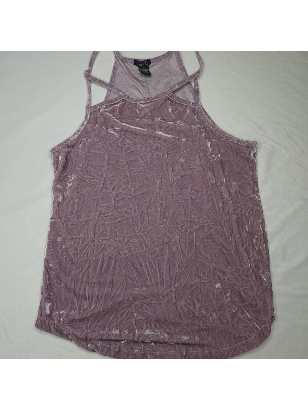 Rue21 pink velvet racerback tank top